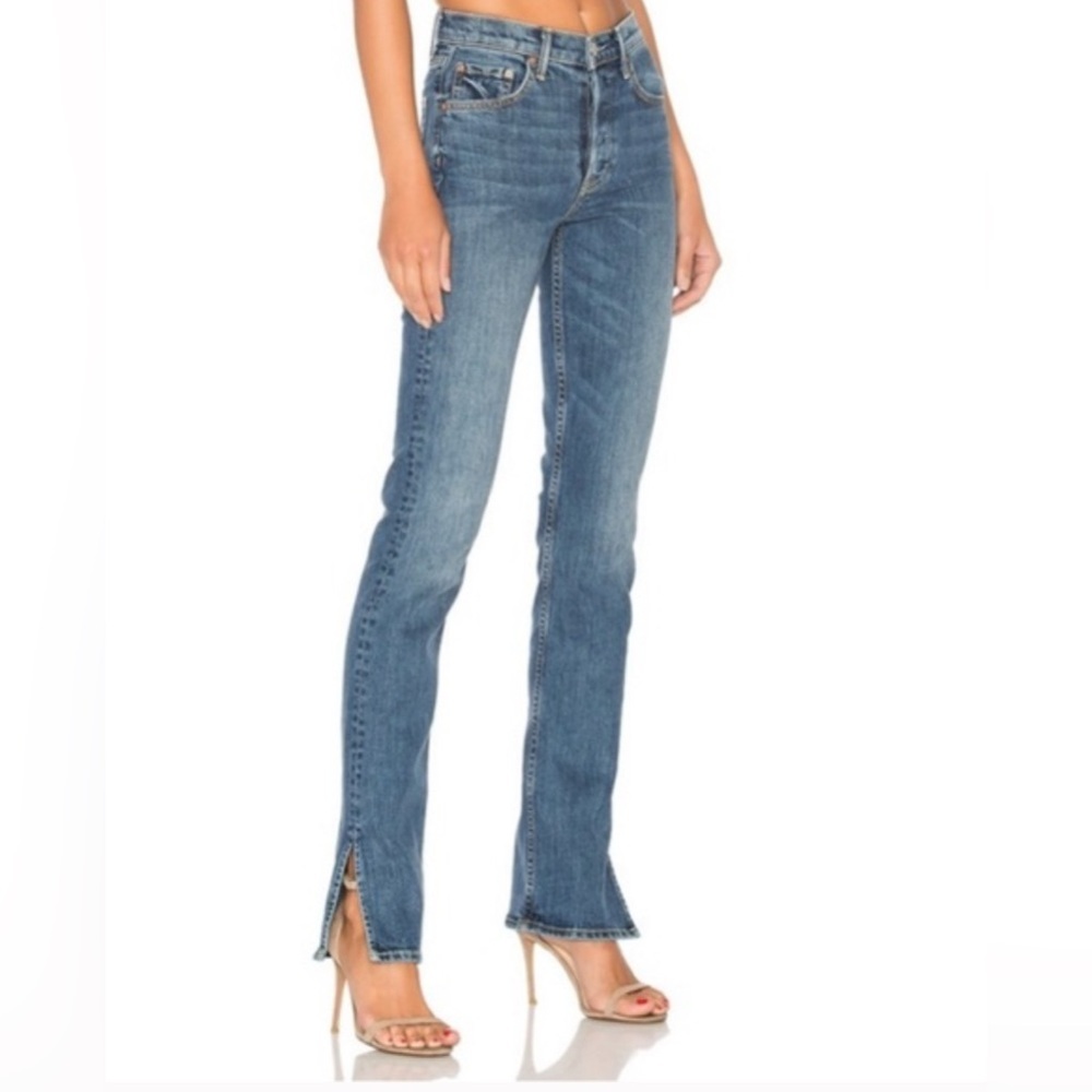 GRLFRND Natalia High-Rise Skinny Split Jean in Ma Belle 27 - Picture 1 of 14